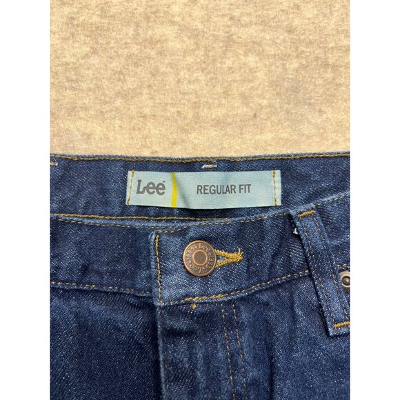 Lee Regular Fit Medium Wash Straight Leg Denim Jeans Men's 34 X 36 - Picture 4 of 10